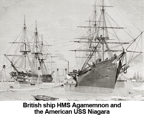 HMS Agamemnon and USS Niagara HMS Agamemnon and USS Niagara