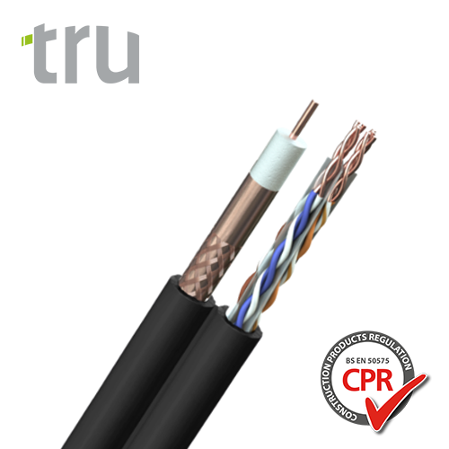 Cat 6 UTP + TV 100 Shotgun Cable