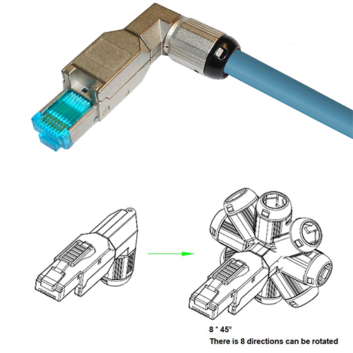 RJ45 Cat 6A & Cat 7 shielded connector